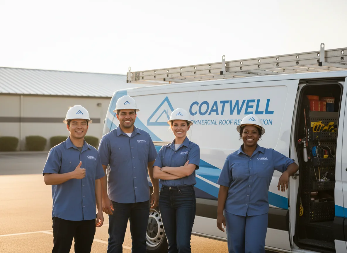 Commercial roof coating company in Fishertown, PA