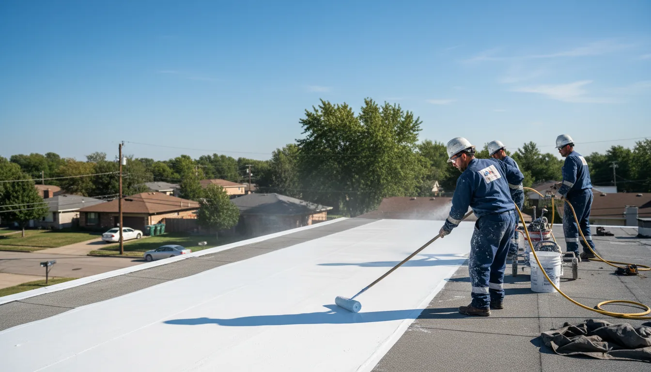 Commercial roof coating in Fishertown, PA near me